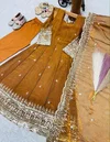 Oc 252 Fendy Sillk Sequence Embroidery Work Girls Kids Wear